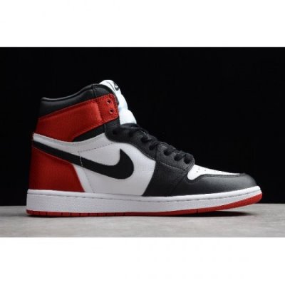 Nike Air Jordan 1 High Aj1 Satin Siyah Basketbol Ayakkabısı Türkiye - ECS9WPML